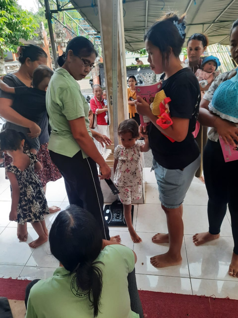 Pelaksanaan Posyandu Balita Banjar Tauman - 10 Maret 2025